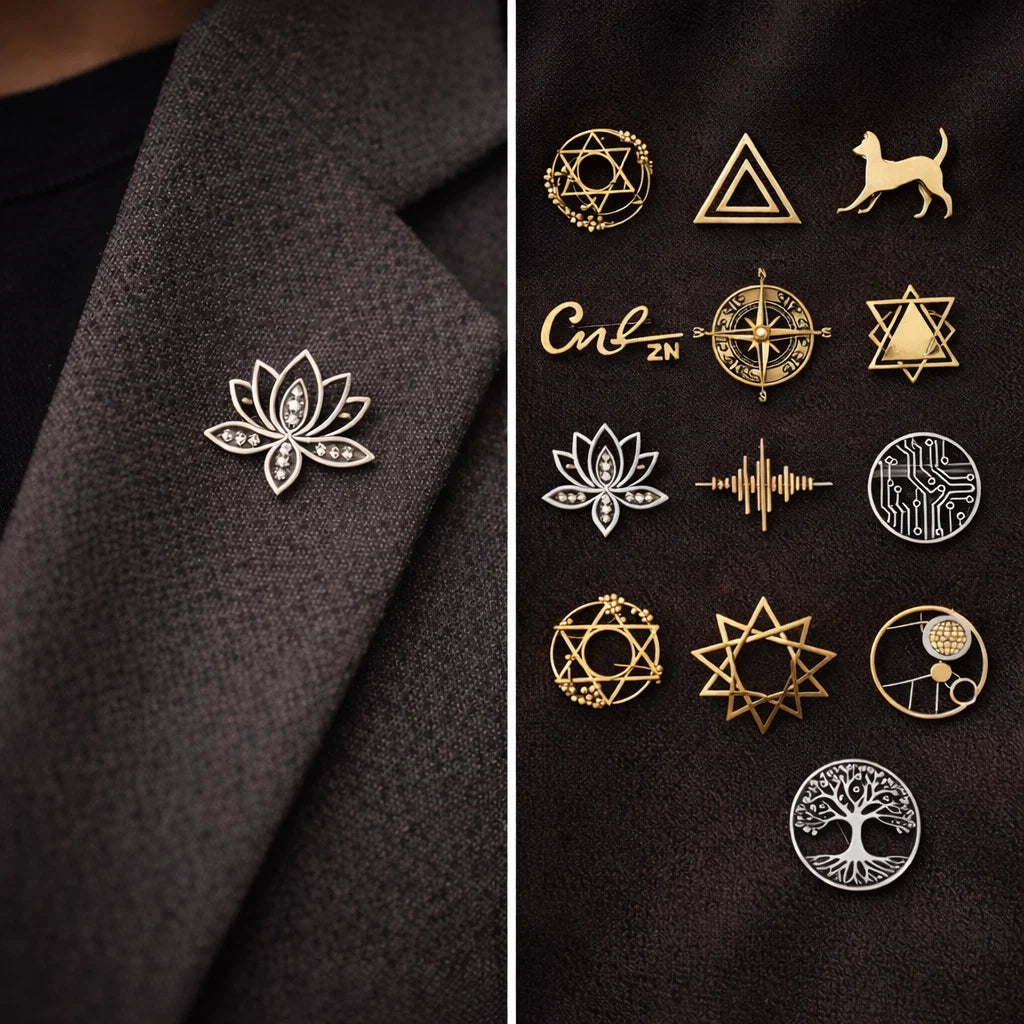 Laneeza® Premium Broches Logo Personnalisées