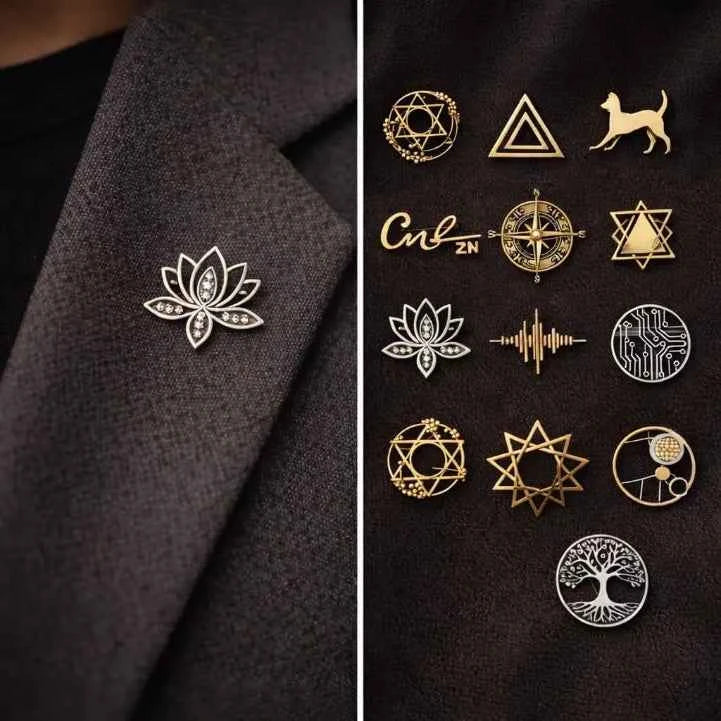 Laneeza® Premium Broches Logo Personnalisées