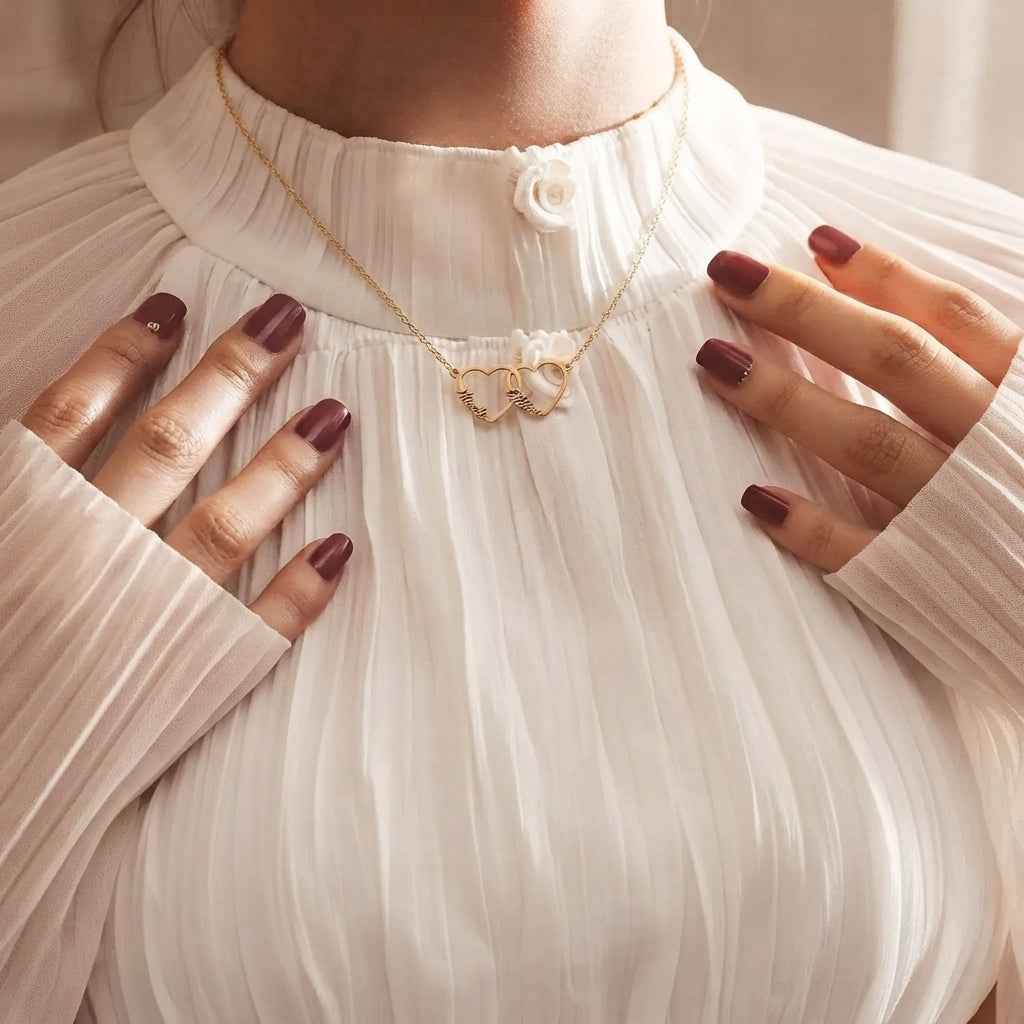 Collier personnalisé avec cœur et nom
