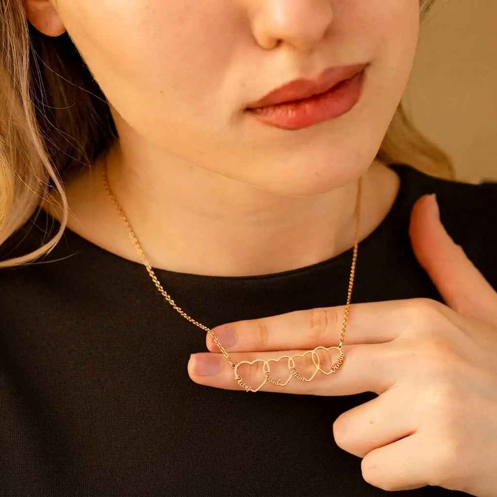Collier personnalisé avec cœur et nom